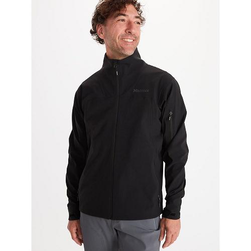 Marmot Alsek Jackets - Mens Softshell Jacket Black CA6172489 Canada